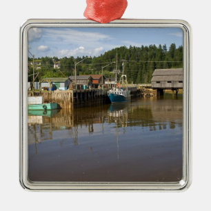 Middentij bij de Fundybaai bij St. Martins, New Metalen Ornament