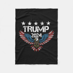 Middenvinger (op rug) Haters gaan Donald T haten Fleece Deken
