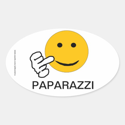 Middenvinger Paparazzi Sticker (Voorkant)