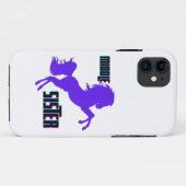 Middenzuster Paarse Pony Case-Mate iPhone Case (Achterkant (horizontaal))