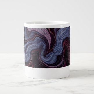 Middernacht Amethyst Marmer Werveling Paars Blauw Extra Grote Beker