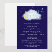 Middernacht Blauw Sterrenlicht Baby Jongen Bliss O Kaart (Voorkant / Achterkant)