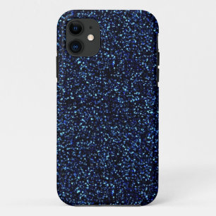 middernacht blauwe glitter iphone 5 hoesje