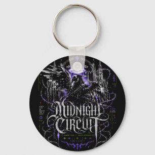 Middernacht Circuit Gotische Cyberpunk Grafiek Sleutelhanger