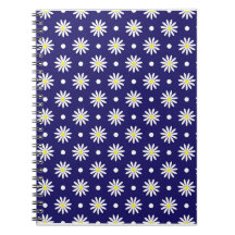 Middernacht Daisy Spiraal Notebook