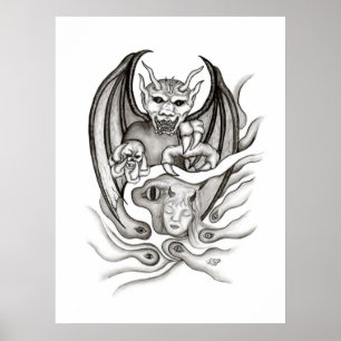 Middernacht Droom - Duivels Poster