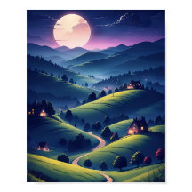 Middernacht een prachtig poster