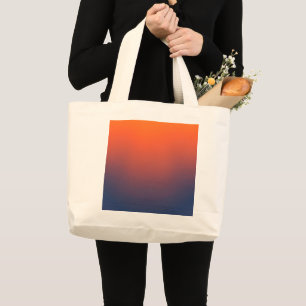 Middernacht Ember Gradiënt Grote Tote Bag