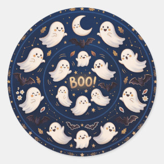 Middernacht Fantasie Hemelse Geest Mandala Boe Ronde Sticker
