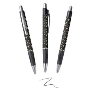 Middernacht Geometry Luxe Stropdas Pen