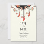 Middernacht Herfst Save the Date Uitnodiging (Voorkant)