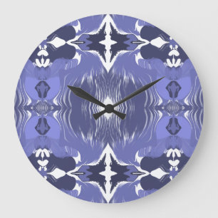 Middernacht Indigo Kaleidoscoop  Grote Klok