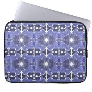 Middernacht Indigo Kaleidoscoop Laptop Sleeve