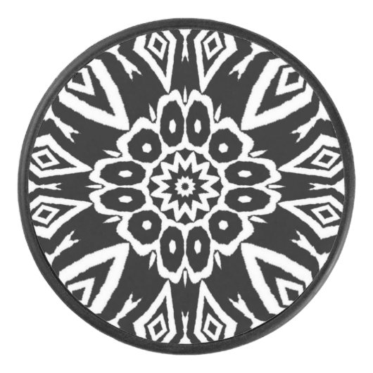 Middernacht Mandala Hockey Puck (Voorkant)