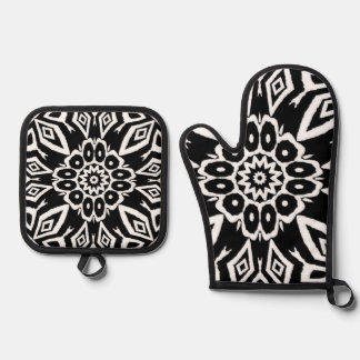 Middernacht Mandala Ovenwant & Pannenlap Set