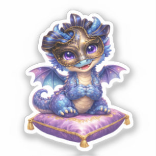 Middernacht Masque Draak Die-Cut Sticker