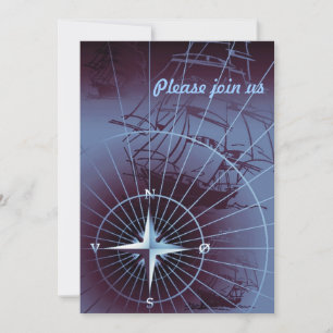 Middernacht Nautilus Kompas Zeilschepen Kaart