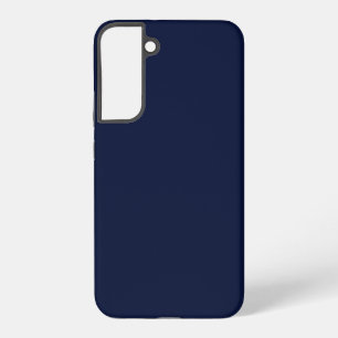 Middernacht Navy Blau Effen Kleur Samsung Galaxy Hoesje