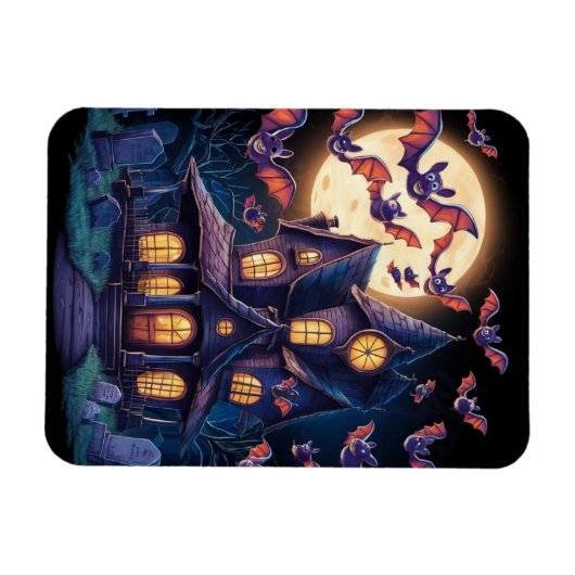 Middernacht op het Haunted Estate Magneet (Horizontaal)