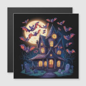 Middernacht op het Haunted Estate Magnetische Uitnodiging (Voorkant / Achterkant)