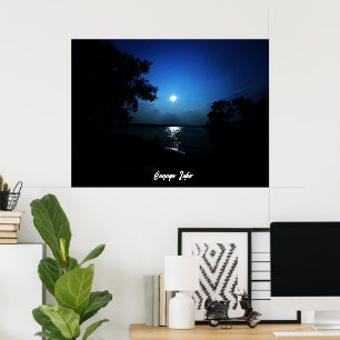 MIDDERNACHT OP HET MEER POSTER