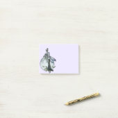 Middernacht Roos Fee Post-it® Notes (Op bureau)