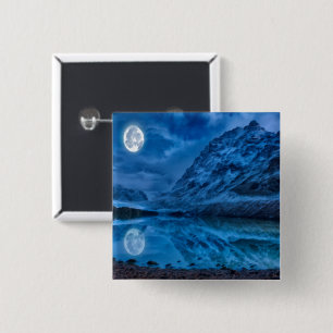 middernacht vierkante button 5,1 cm