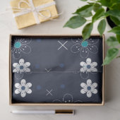 middernacht winterbloemen tissuepapier (Geschenk)