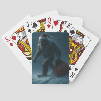 Middernacht Yule Sasquatch – Winterfolklore speelk Pokerkaarten