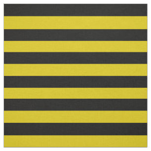 Middernacht zwart, donker goud, strepen stof