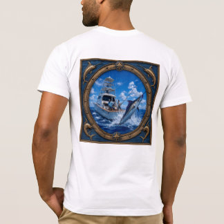 Middernachtblauwe Marlin T-shirt