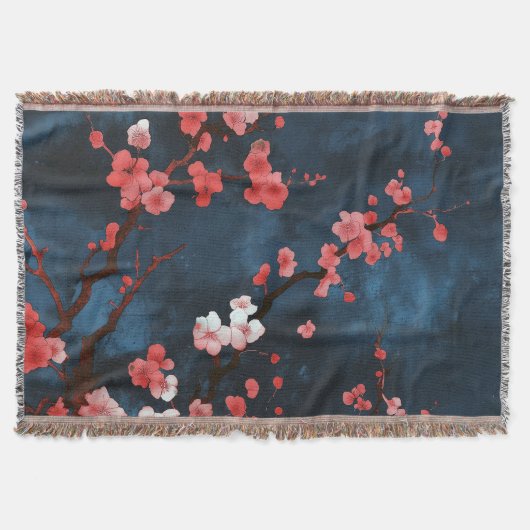 Middernachtbloesems Deken (Voorkant)