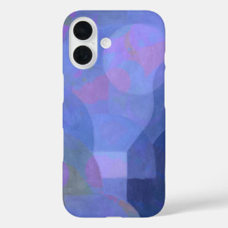 Middernachtbogen - Indigo Abstracte geometrie iPhone 16 Hoesje
