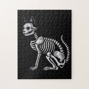 Middernachtbotten: Skeletkat Legpuzzel
