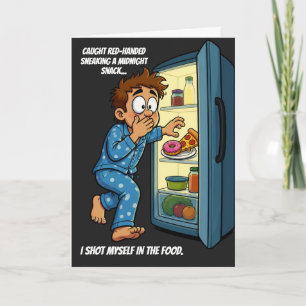 Middernachtelijke snack schoot mezelf in het voeds kaart