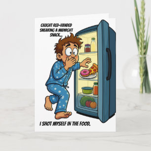 Middernachtelijke snack schoot mezelf in het voeds kaart