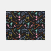 middernachtfeest fleece deken (Voorkant (Horizontaal))