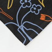 middernachtfeest fleece deken (Hoek)