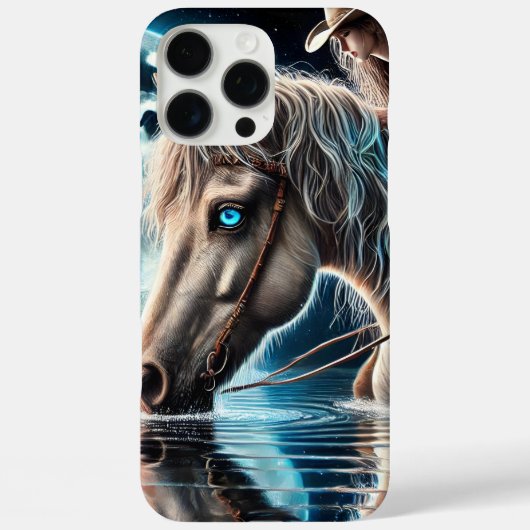 Middernachtrit van Cowgirl en zachte reflectie Case-Mate iPhone Case (Achterkant)