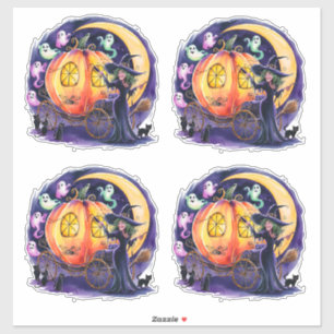 Middernachtrit van een heks sticker