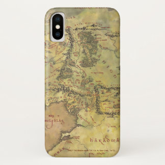 MIDDLE EARTH™ #2 Map iPhone X Hoesje