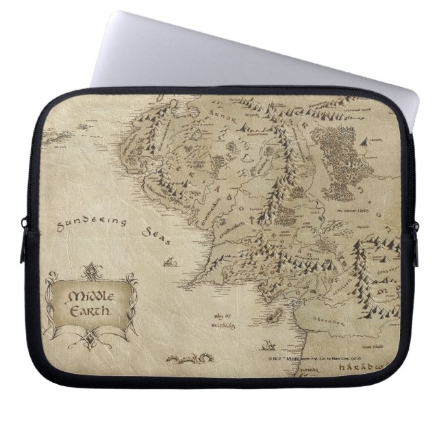 MIDDLE-EARTH™ LAPTOP SLEEVE (Voorkant)