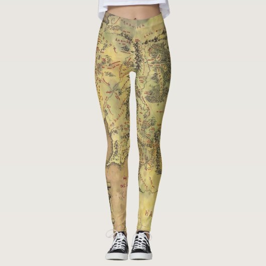 MIDDLE EARTH™ Map Leggings (Voorkant)