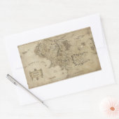 MIDDLE EARTH™ RECHTHOEKIGE STICKER (Envelop)