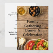MIDDLE EASTERN dinner invitation postcard (Devant / Derrière)