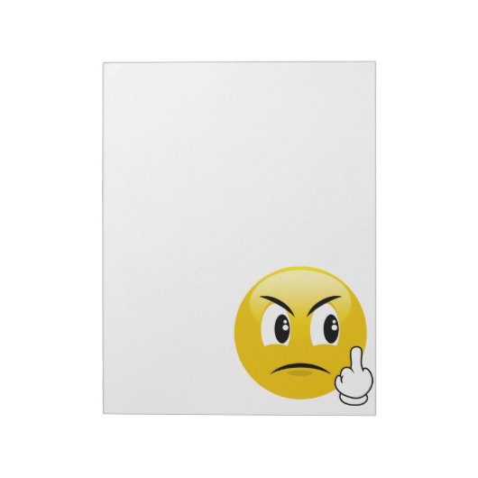 Middle Finger Emoji Notitieblok (Gedraaid)
