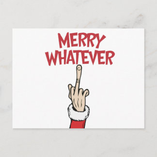 Middle Finger Merry Whatever Briefkaart