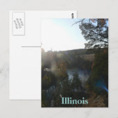 MIddle Fork Vermillion, Illinois-postkaart Briefkaart (Voorkant / Achterkant)