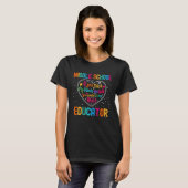 Middle School Educator Appreciation Week Back to S T-shirt (Voorkant volledig)