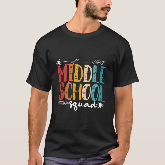 Middle School Squad Middle School Student T-shirt (Voorkant)